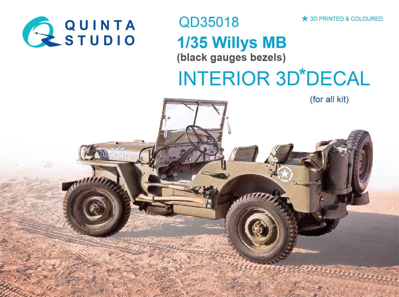 Quinta Studio - 1/35 Willys MB QD35018 for all kits