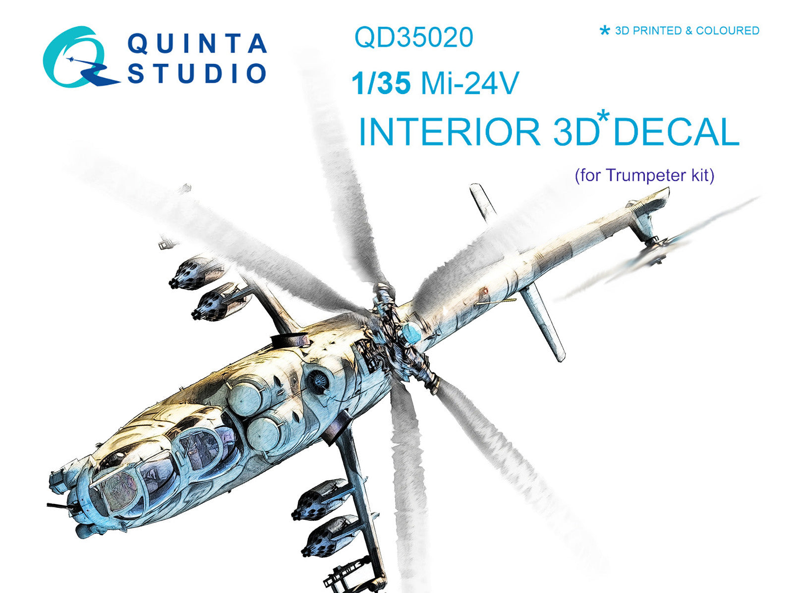 Quinta Studio - 1/35 Mi-24V QD35020 for Trumpeter kit