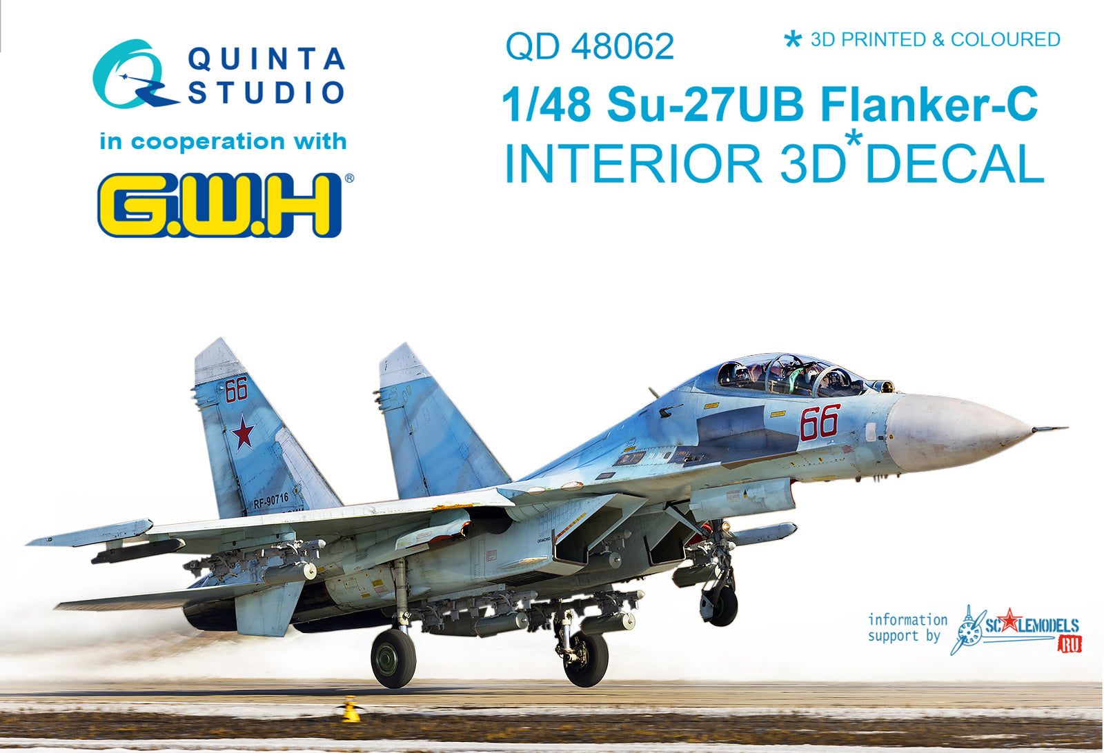 Quinta Studio - 1/48 Su-27UB QD48062 for GWH kit