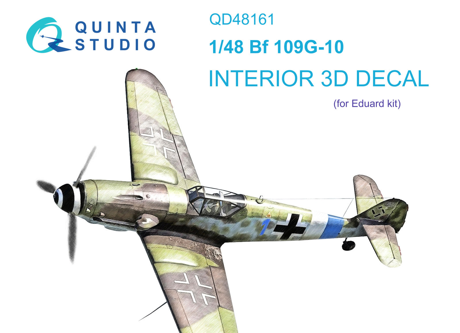 Quinta Studio - 1/48  Bf 109G-10 - QD48161 for Eduard kit