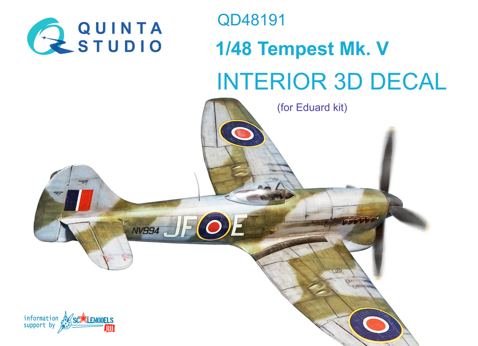Quinta Studio - 1/48  Tempest Mk.V  - QD48191 for Eduard kit