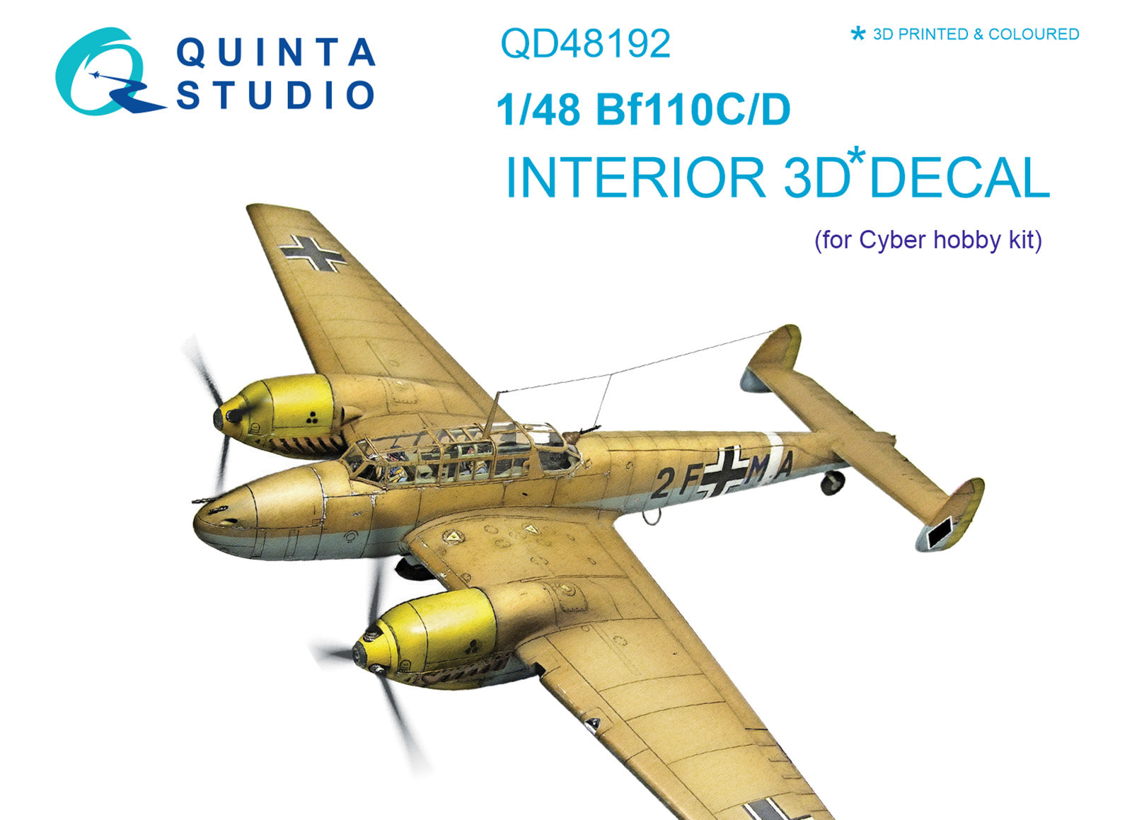 Quinta Studio - 1/48  Bf 110C/D  - QD48192 for Cyber-Hobby/Dragon kit
