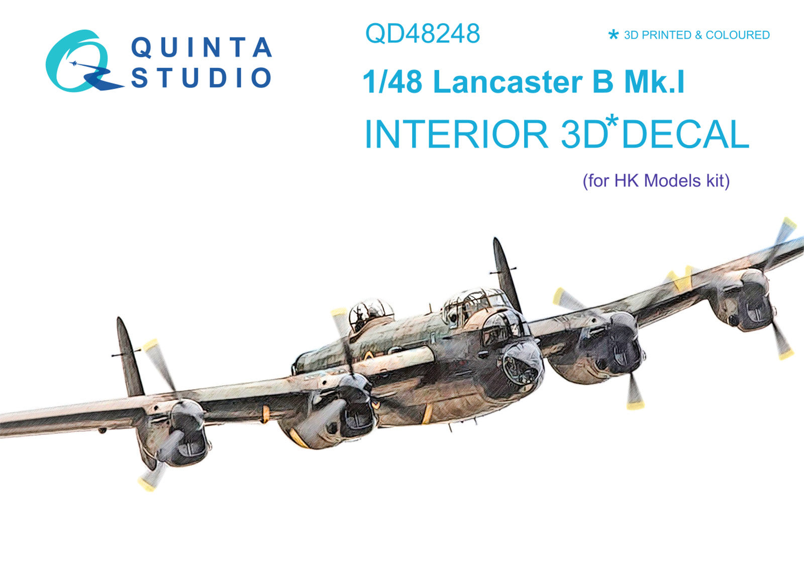 Quinta Studio - 1/48  Lancaster B Mk.I - QD48248 for HK Models kit