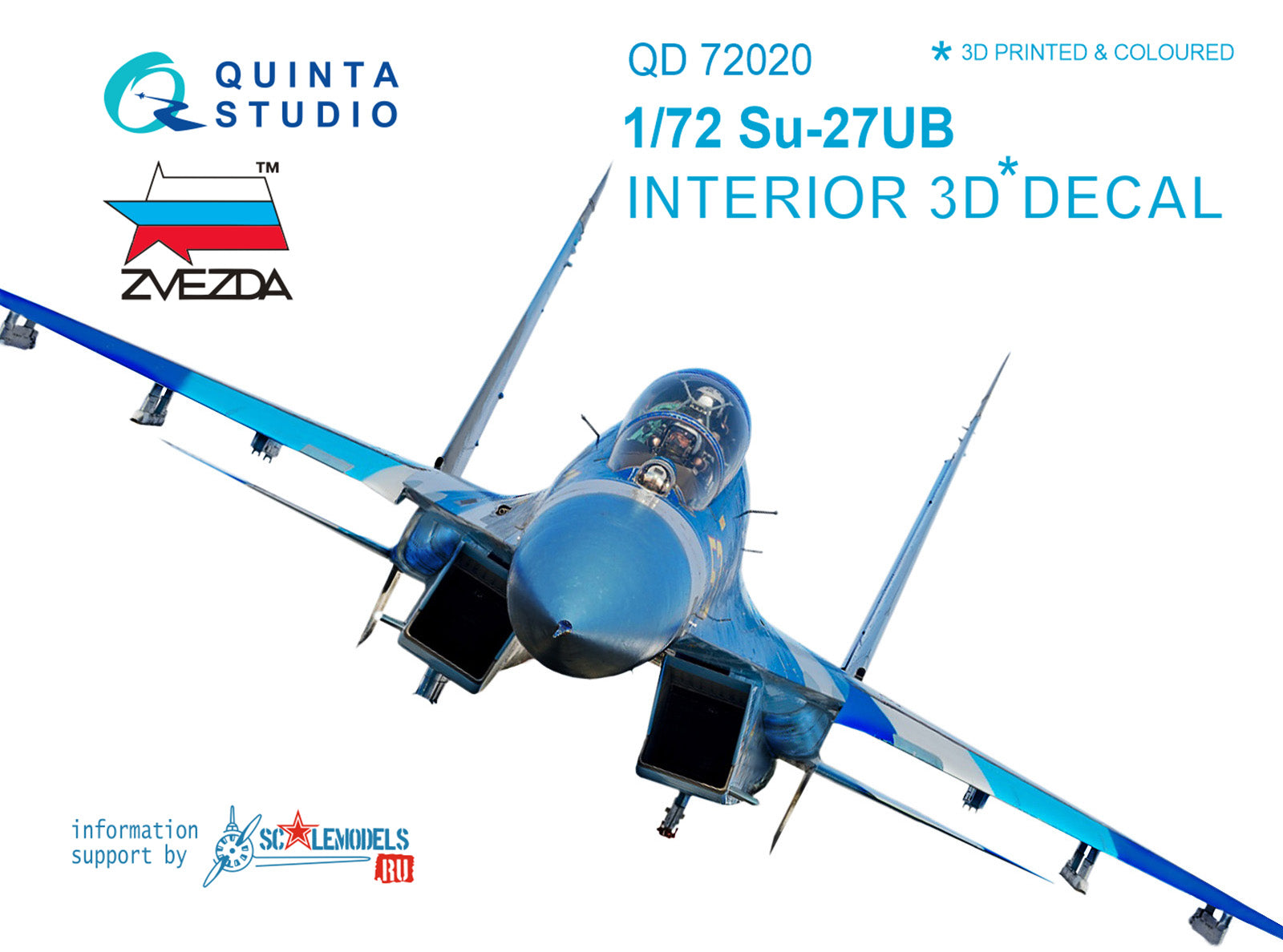 Quinta Studio - 1/72 Su-27UB QD72020 for Zvezda kit