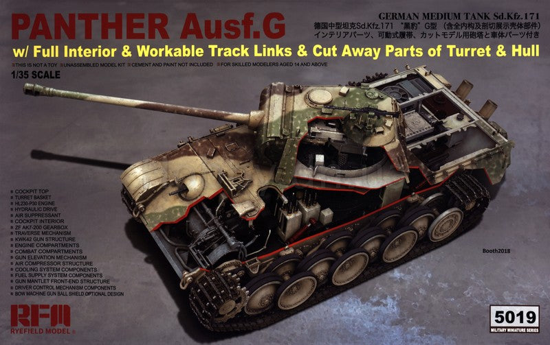 RFM5019 - 1/35 - Panther Ausf. G - full interior