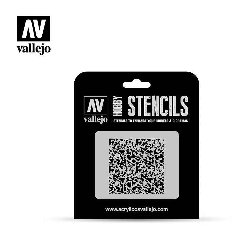 ST-AIR002 - Vallejo Hobby Stencils - Worn Paint - SCALE 1/72