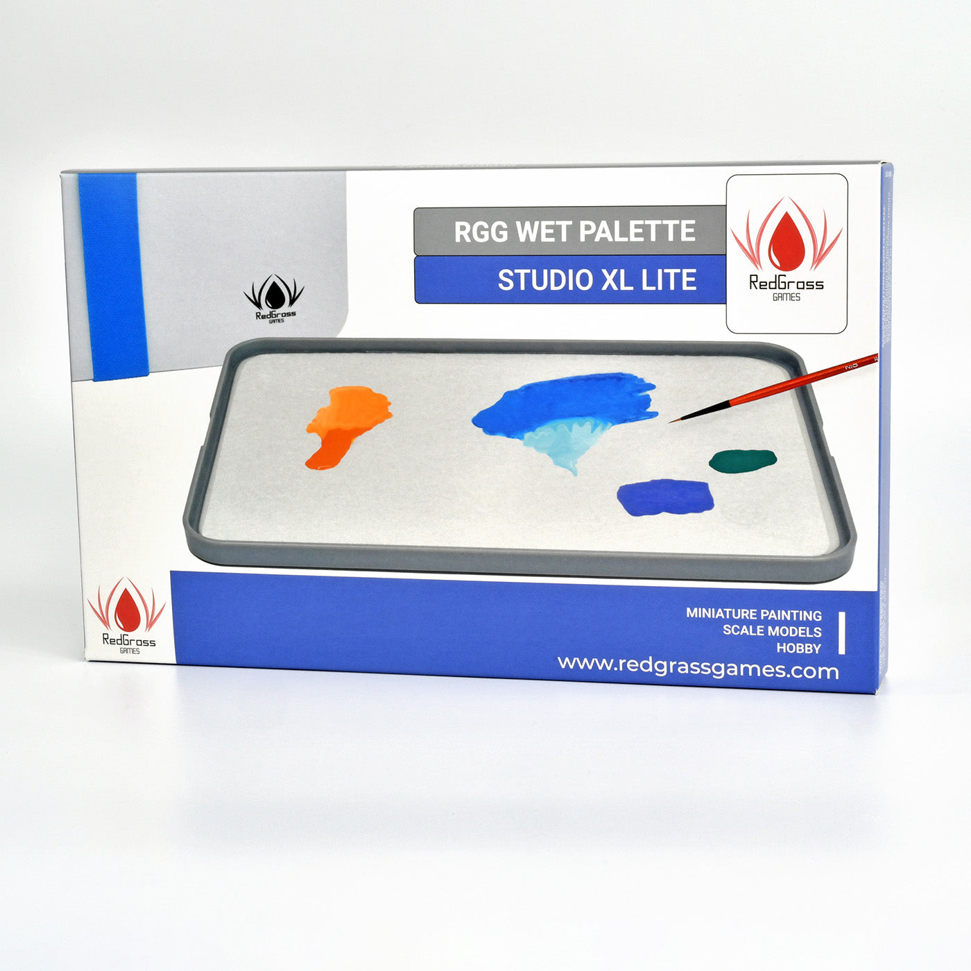 Redgrassgames Everlasting Wet Palette for Miniature Painting and Acrylic  Paints - Painter Lite 8.9 - Keeps Paint Fresh, Approved by Pro Painters 