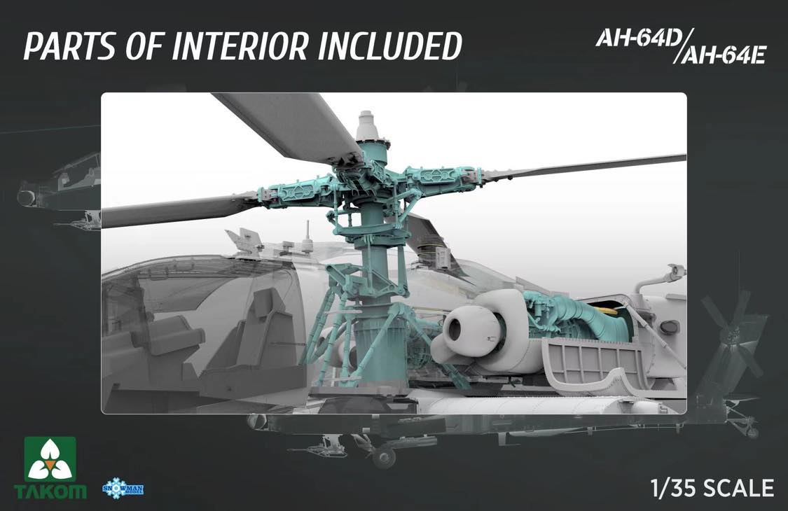 TAK2603 - Takom 1/35 E of the World AH-64E Attack Helicopter - LIMITED