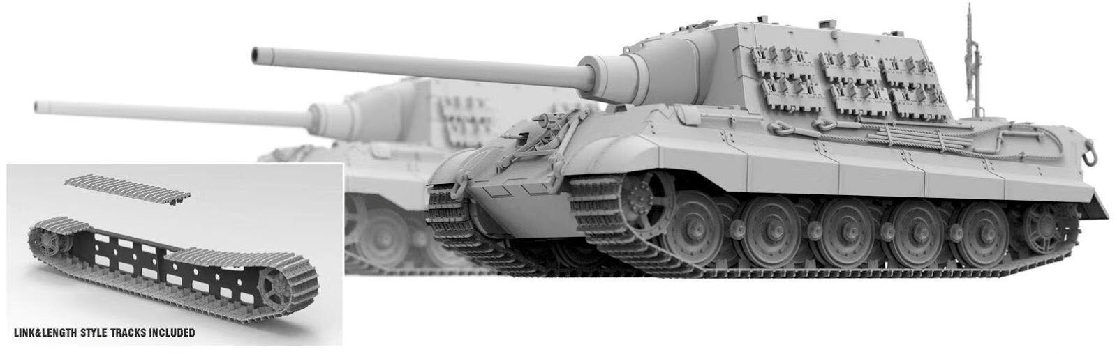 TAK8001 - Takom 1/35 - Sd.Kfz.186 "Jagdtiger" Tank Early/Late Production (2 in 1)