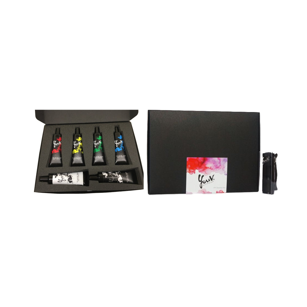 YouV Art Gel (6 Colors) 30 ml with UV Flashlight in Gift Box