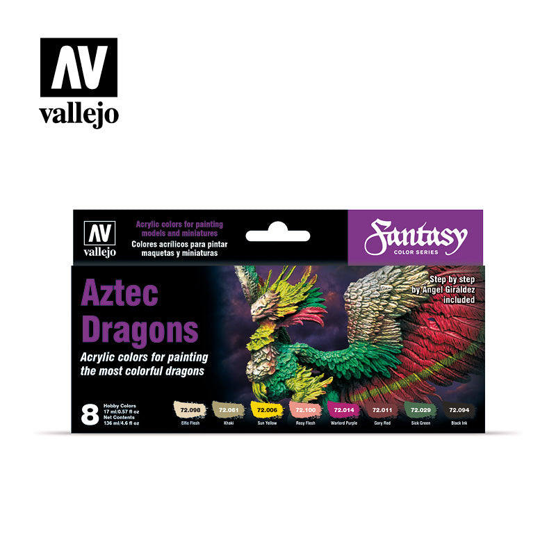 72.306  Game Color Set - Aztec Dragons by A. Giraldez