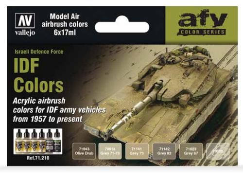 71.210 IDF Colors (6) - Vallejo Model Air Set