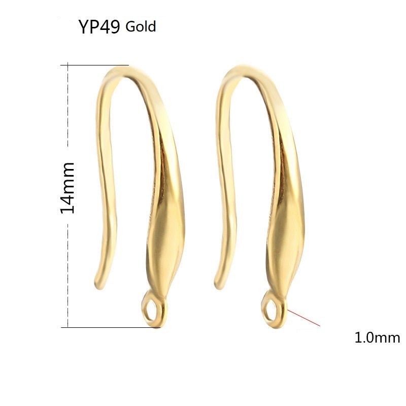 YP49 - S925 - Gold Earings (1 Set)