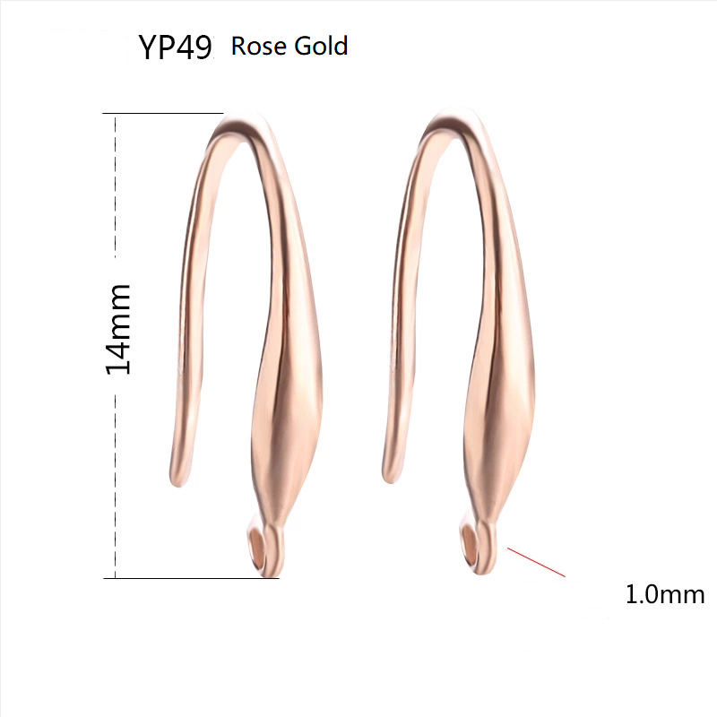 YP49 - S925 - Rose Gold Earings (1 Set)