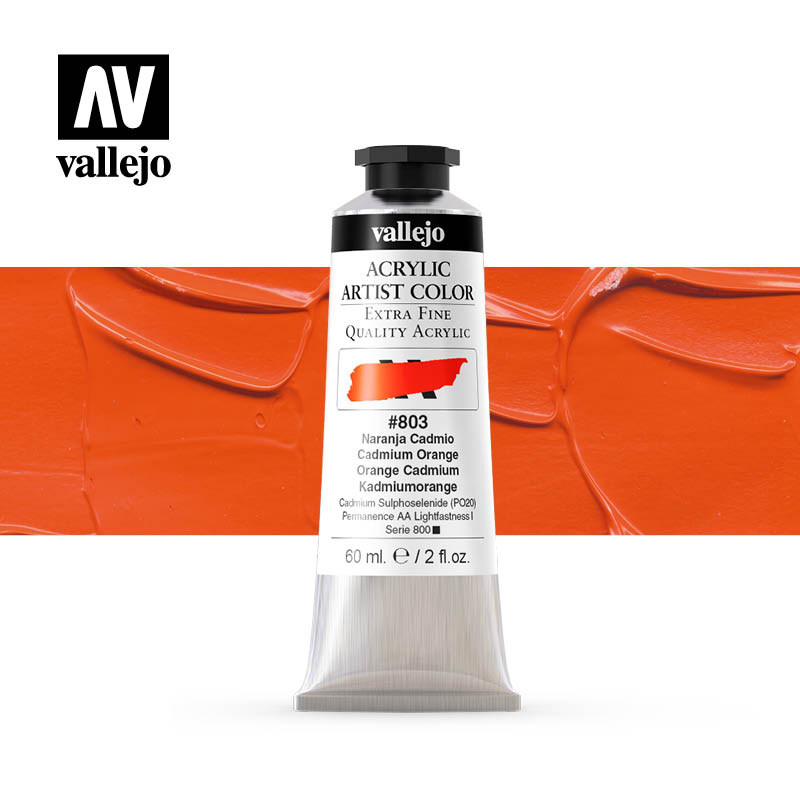 16.803 - Acrylic Artist Color - Cadmium Orange - 60 ml