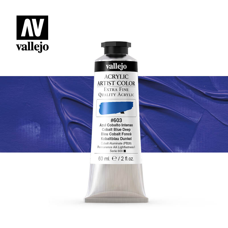 16.603 - Acrylic Artist Color - Cobalt Blue Deep - 60 ml