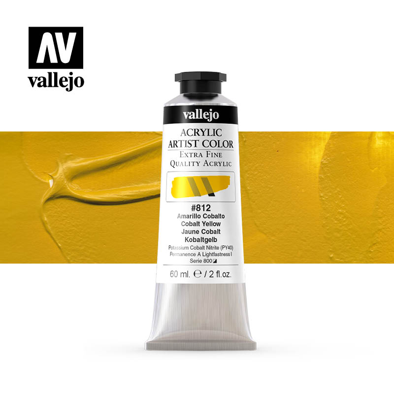 16.812- Acrylic Artist Color - Cobalt Yellow - 60 ml