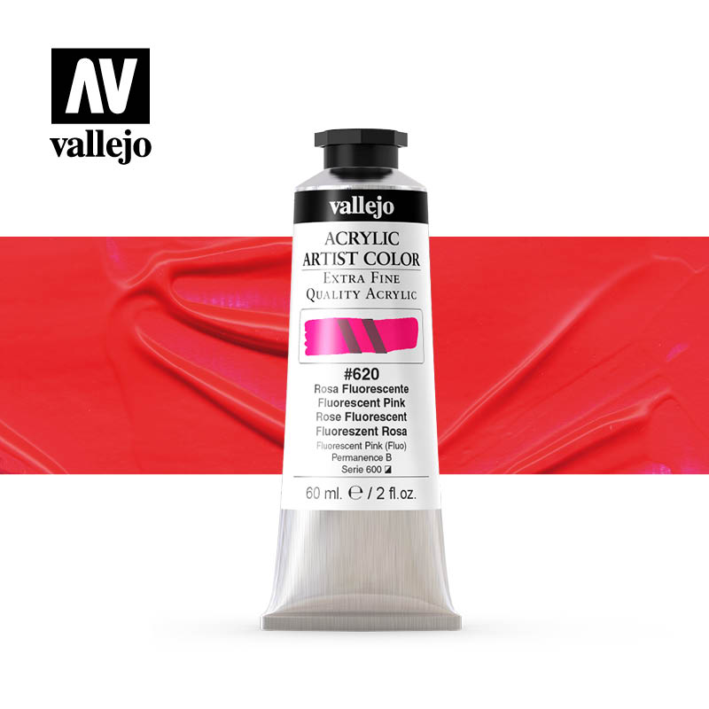 16.620 - Acrylic Artist Color - Fluorescent Pink - 60 ml