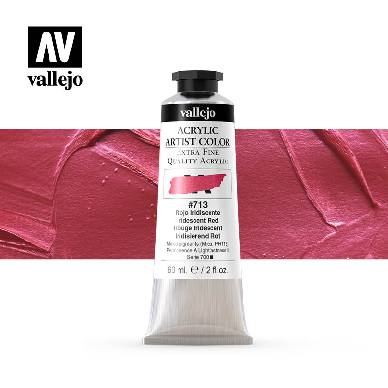 16.713 - Acrylic Artist Color - Iridescent Red - 60 ml