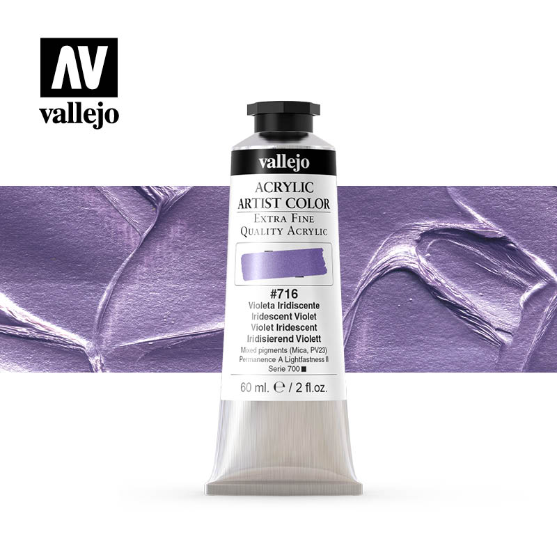 16.716 - Acrylic Artist Color - Iridescent Violet - 60 ml