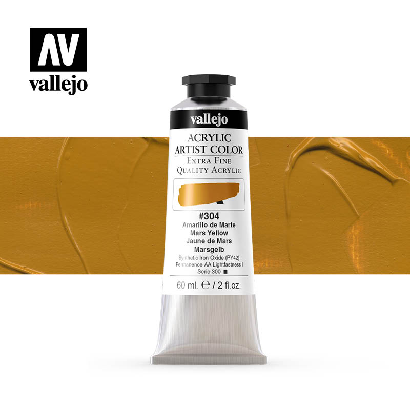 16.304 - Acrylic Artist Color - Mars Yellow - 60 ml