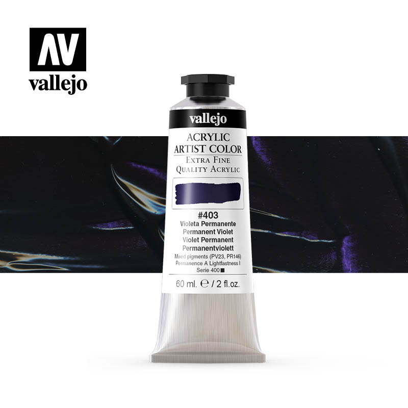 16.403 - Acrylic Artist Color - Permanent Violet - 60 ml