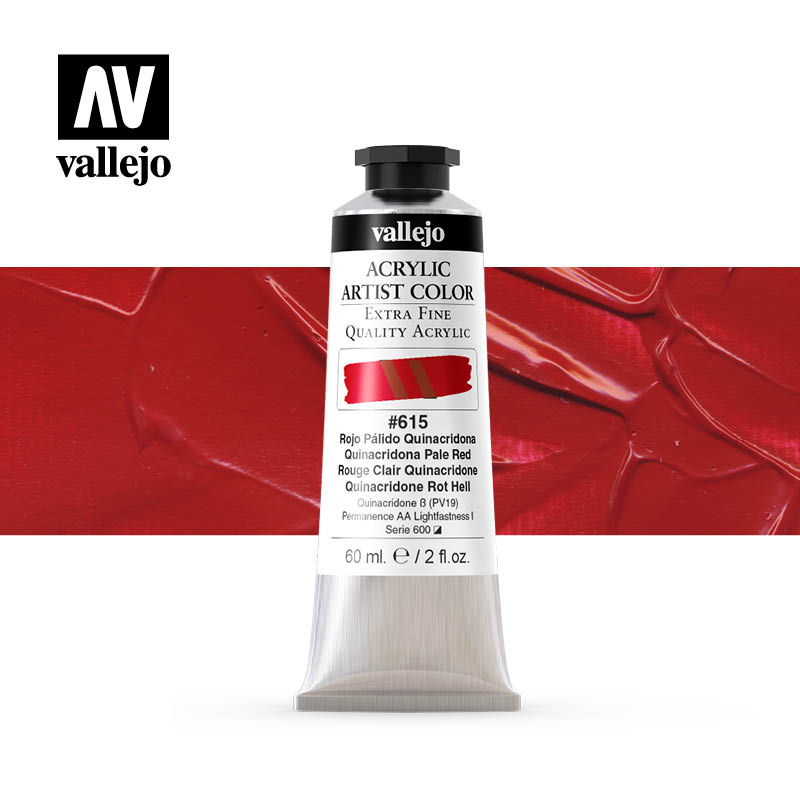16.615 - Acrylic Artist Color - Quinacridone Pale Red - 60 ml