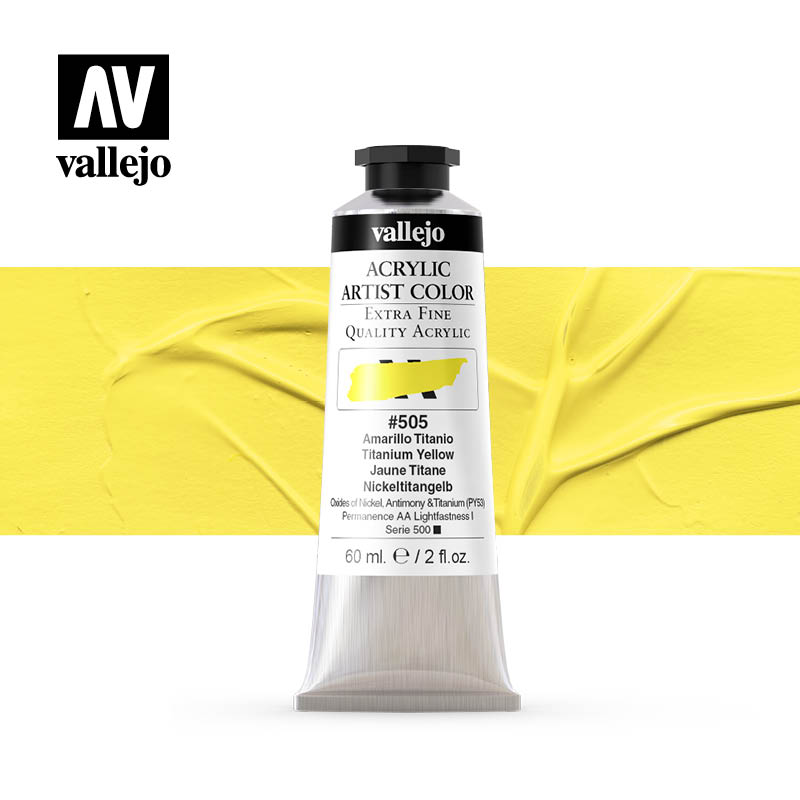 16.505 - Acrylic Artist Color - Titanium Yellow - 60 ml