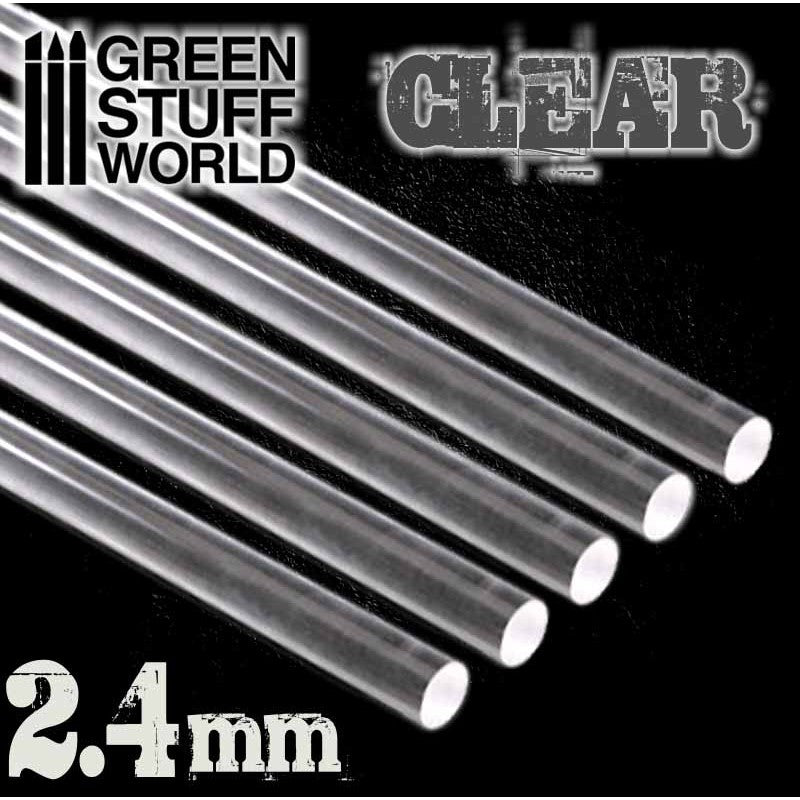 9256 - Clear Acrylic Rods 2.4 mm (pack of 5)