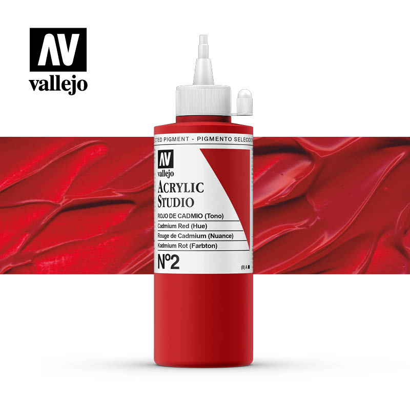 22.002 - Cadmium Red (Hue) - Acrylic Studio - 200 ml