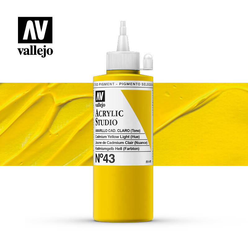 22.043 - Cadmium Light Yellow  (Hue)  - Acrylic Studio - 200 ml