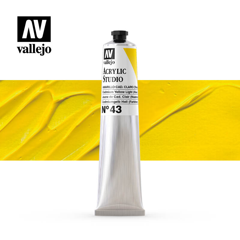21.043 - Cadmium Yellow Pale (Hue) - Acrylic Studio - 58 ml