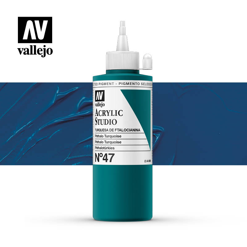 22.047 - Phthalo Turquoise - Acrylic Studio - 200 ml