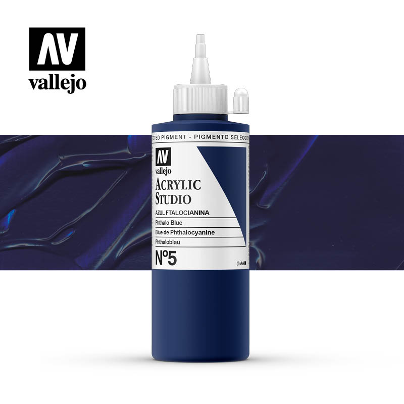 22.005 - Phthalo Blue  - Acrylic Studio - 200 ml