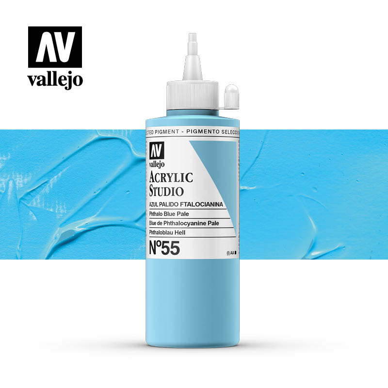 22.055 - Phthalo Blue Pale - Acrylic Studio - 200 ml