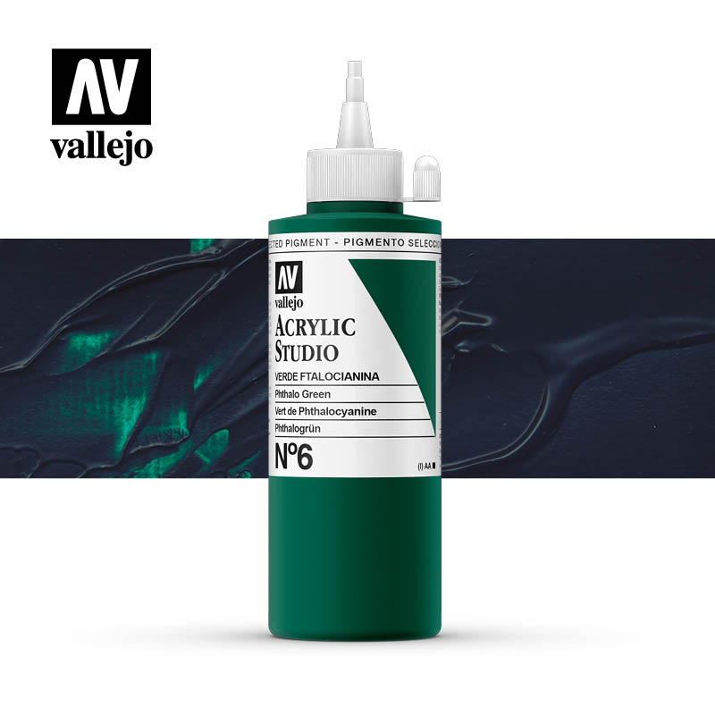 22.006 - Phthalo Green - Acrylic Studio - 200 ml