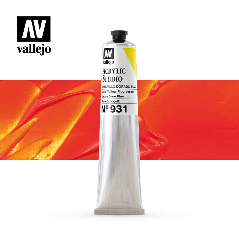 21.931 - Fluorescent Yellow Orange - Acrylic Studio - 58 ml