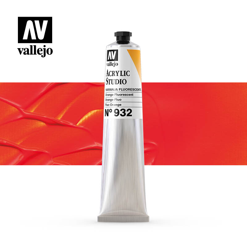 21.932 - Fluorescent Orange - Acrylic Studio - 58 ml