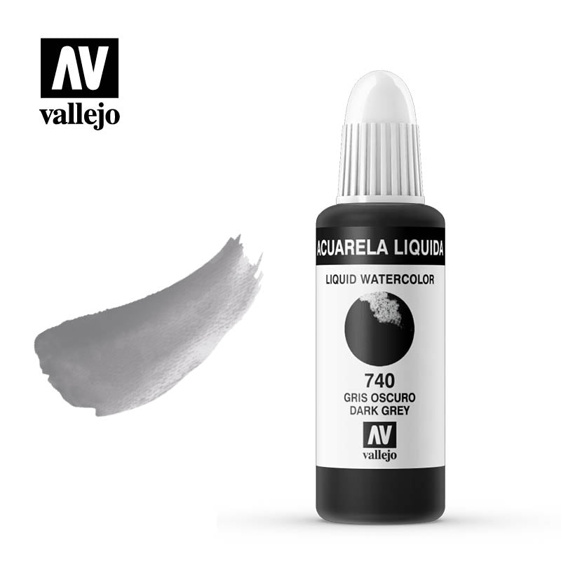 33.740 - Liquid Watercolor (Dye) - Dark Grey 32 ml