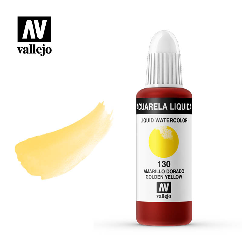 33.130 - Liquid Watercolor (Dye) -  Golden Yellow 32 ml