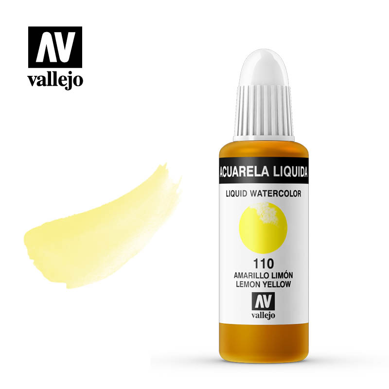 33.110 - Liquid Watercolor (Dye) - Lemon Yellow 32 ml