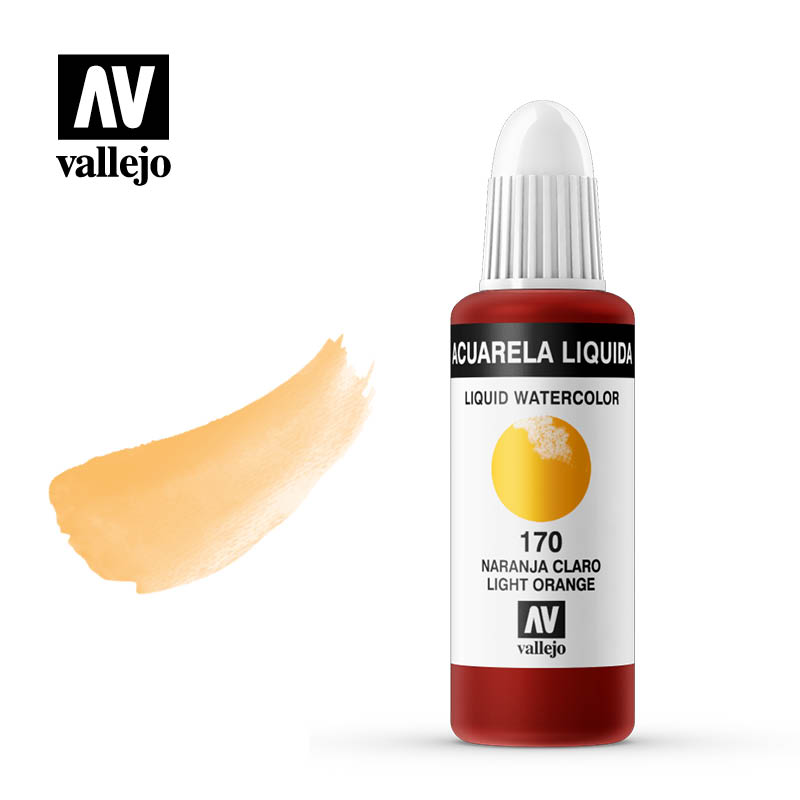 33.170 - Liquid Watercolor (Dye) -  Light Orange 32 ml