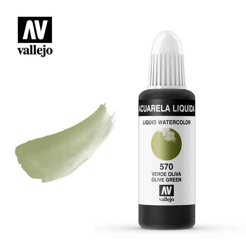 33.570 - Liquid Watercolor (Dye) - Olive Green 32 ml