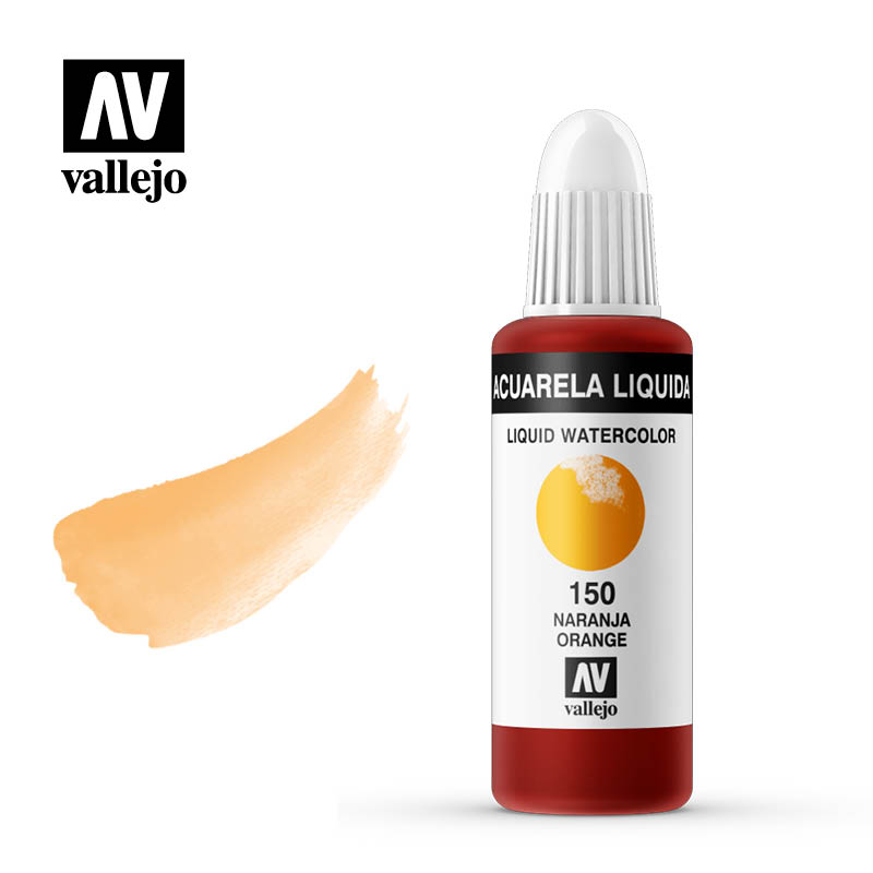 33.150 - Liquid Watercolor (Dye) -Orange 32 ml