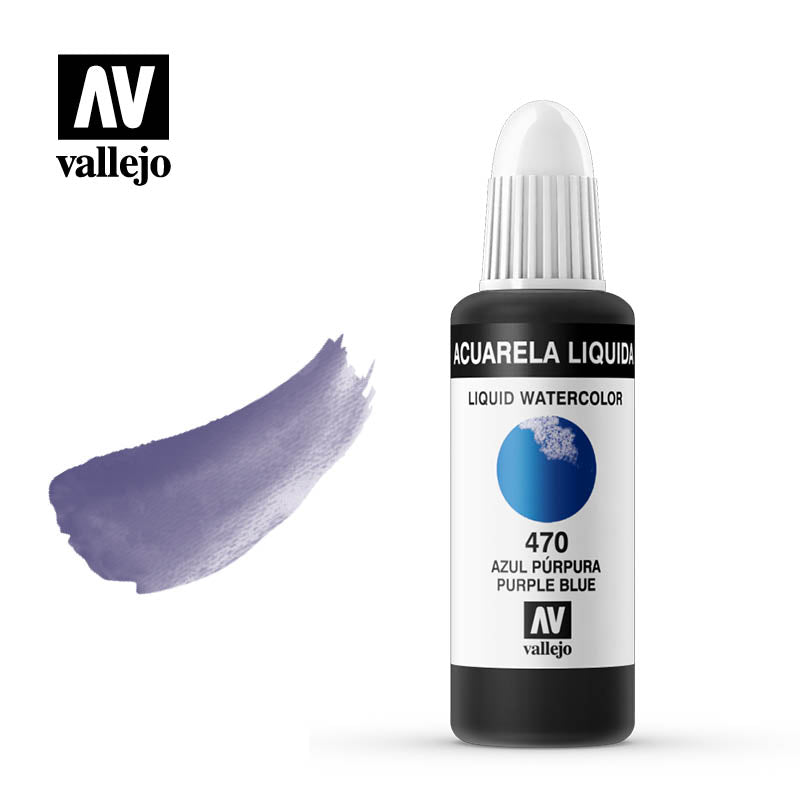 33.470 - Liquid Watercolor (Dye) - Purple Blue 32 ml
