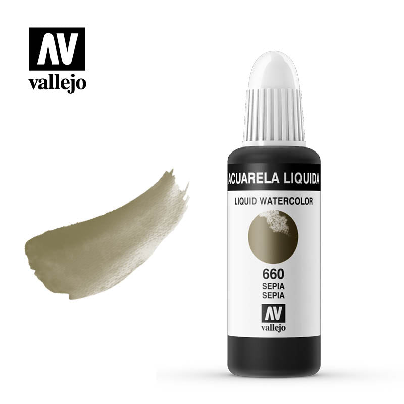 33.660 - Liquid Watercolor (Dye) - Sepia 32 ml