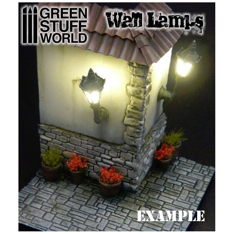 9270 - Plastic Classic Wall Lamps with LED Lights