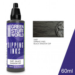 3487 - Dipping ink (60ml) - Black/Grey shadow dip