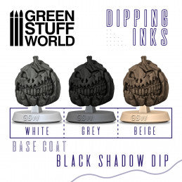 3487 - Dipping ink (60ml) - Black/Grey shadow dip