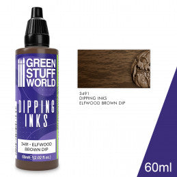 3491 - Dipping ink (60ml) - Elfwood brown dip